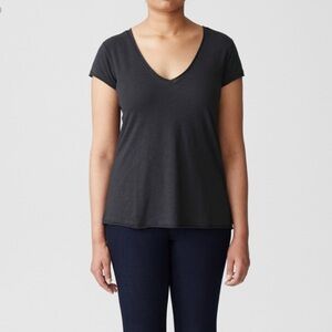 NWT Universal Standard Isna V-neck Raw Edge Tee